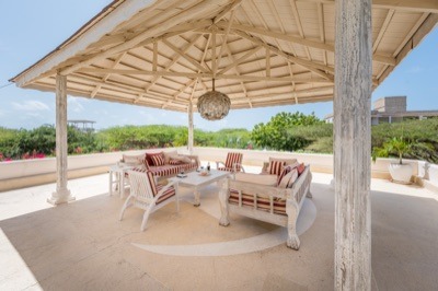 Shaded lounge canopy